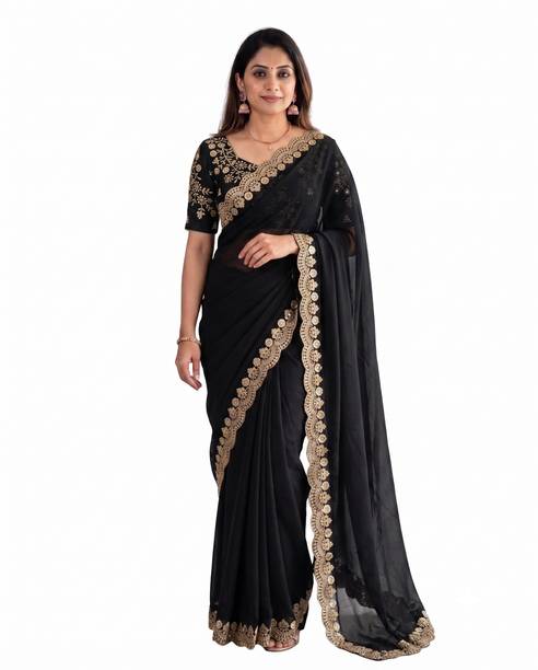 Panghat Embroidered Daily Wear Georgette Saree