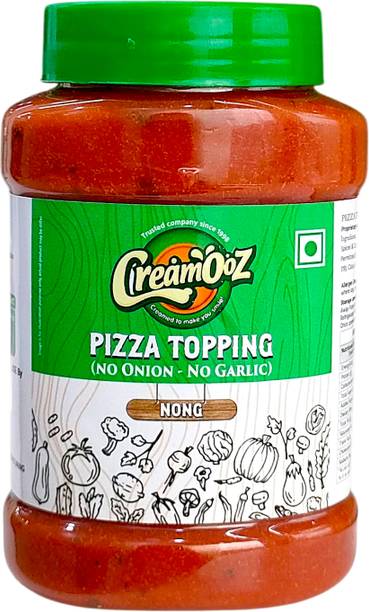 creamooz Pizza Topping | No Onion No Garlic | 100% Veg | Italian Sauce | 250g | Sauce & Dip
