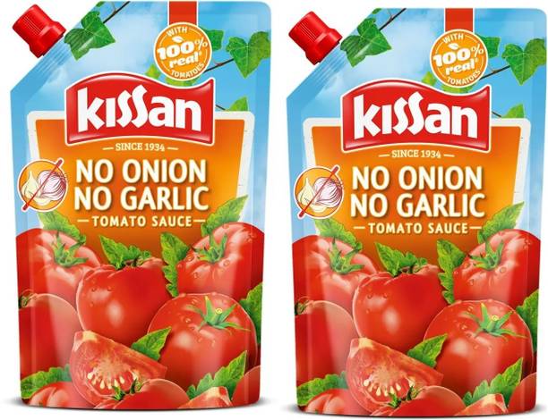 किसान No-Onion No-Garlic Tomato Sauce WITH REAL TOMATOES