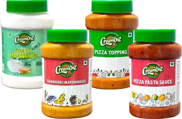 creamooz Eggless Mayonnaise, Tandoori Mayo, Pizza Topping, Pasta Sauce