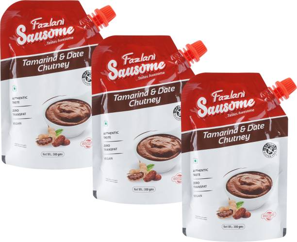 Fazlani Sausome Tamarind and Date Chutney Pack of 3 Chutney Paste