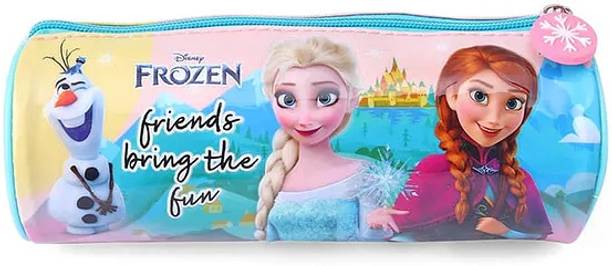 striders Frozen Round Zipper Pouch Elegant and Practical Storage for Kids and Adults Frozen Cartoon Art Art Wood Pencil Box