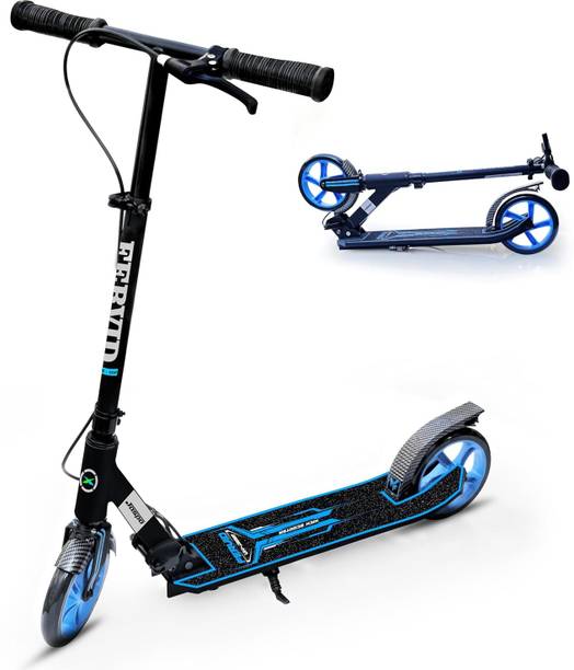 Jaspo Fervid Kick Scooter for Kids & Adults|Aluminium Frame|Foldable&Adjustable 