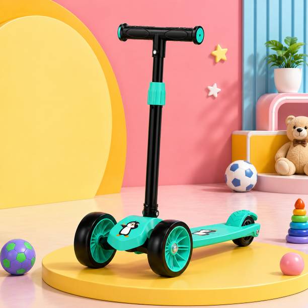 Elyvora Kids 3-Wheel Kick Scooter | Adjustable Height | Foldable BABY Scooter for 75Kg Kids Scooter