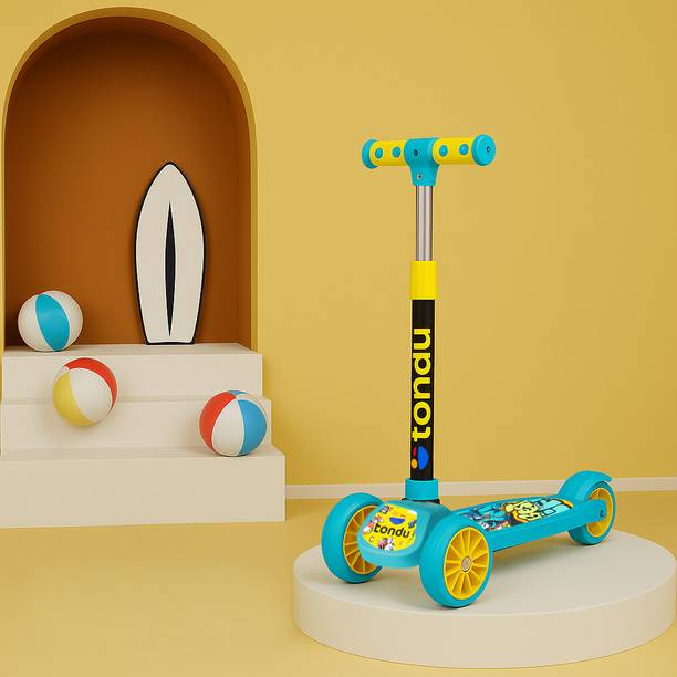 TONDU Mercury Kick Scooter for Kids | For 3+ Years| Adjustable Height with PVC Wheels Kids Scooter