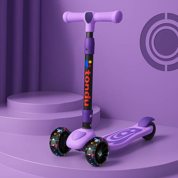 TONDU Mars Kick Scooter for Kids |For 3+ Years |Foldable Kids Scooter with LED Wheels Kids Scooter