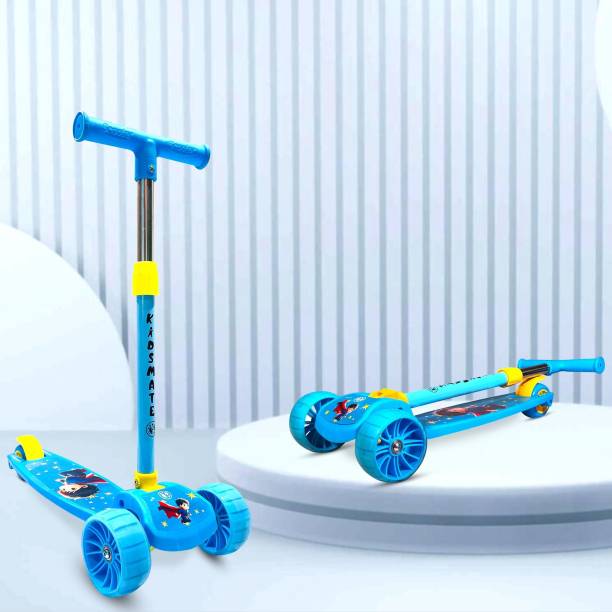 Kidsmate Cruiser 3 Wheels Skating Kick Scooter for Kids|Foldable & Adjustable Height Kids Scooter