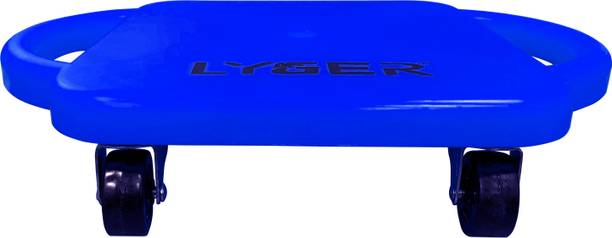 LYGER Scooter Board with Handles, Sitting Scooter for Kids Indoor Equipment-Blue Kids Scooter