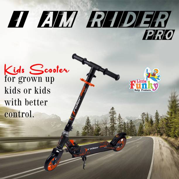 Little Funky Rider Pro Scooty with Side Stand, 3 Adjustable Height