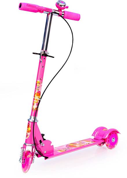 Shreeganesh ganesh Scooter for Kids 3 Wheeler Foldable Kick Skating Cycle (Pink) Kids Scooter