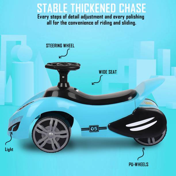 BRAVETOT Magic Ride-On Car BLUE Kids Scooter