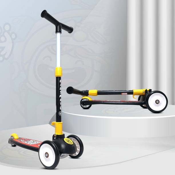 Kidsmate Leo Kick Scooter for Kids, 4 Adjustable Height, Foldable & Attractive Kids Scooter