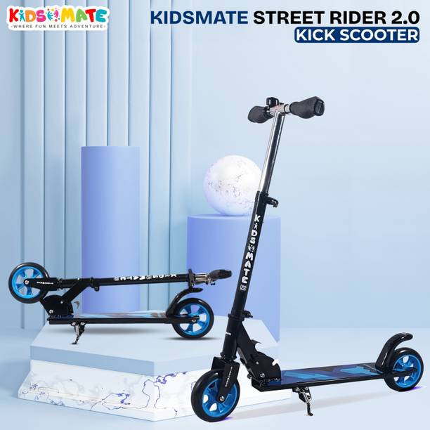 Kidsmate Street Rider 2.0 Foldable Kick Scooter for Kids | 2 Wheel with Adjustable Height बच्चे स्कूटर
