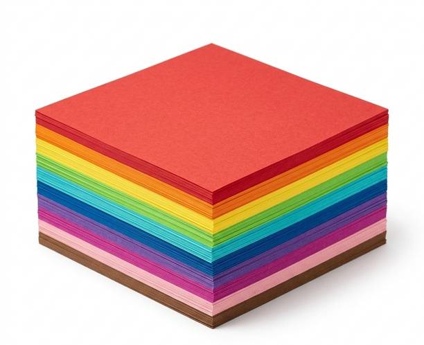 VELTRA A4 Craft Paper | 75 GSM | Pack of 100 Sheets | Premium Coloured Craft paper | Theme,  Scrapbook Kit