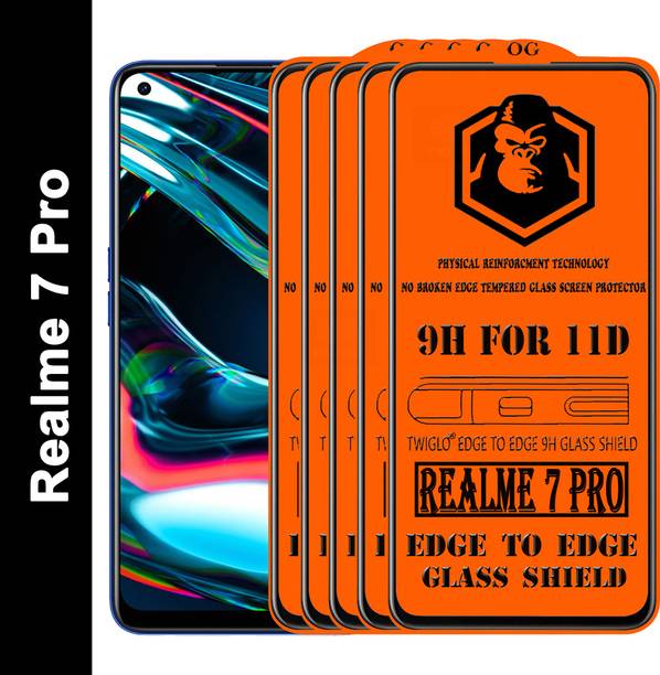 TWIGLO Edge To Edge Tempered Glass for REALME 7 PRO