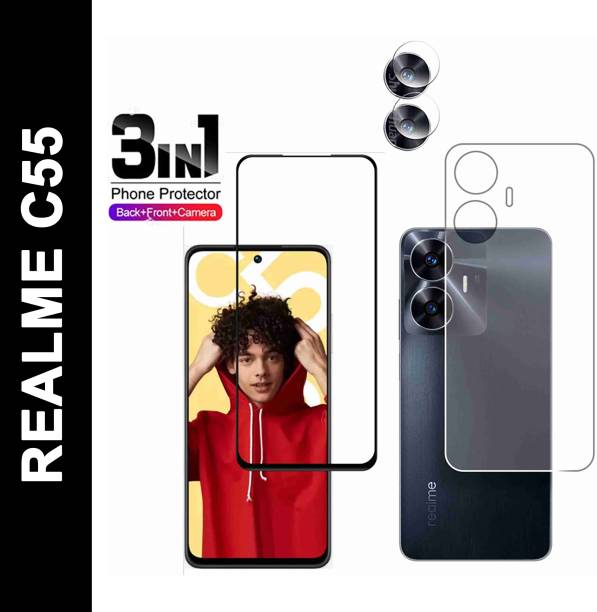 FINCH Front and Back Tempered Glass for REALME C55