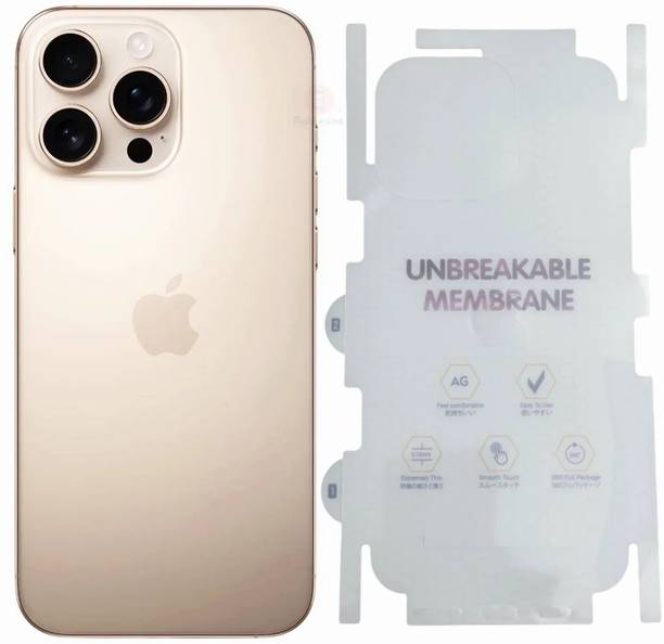 FABEKEE Back Screen Guard for iPhone 16 Pro Back Screen Protector Guard | Matte Back & All Side Screen Guard - Fingerprint Support|Matte|HD+