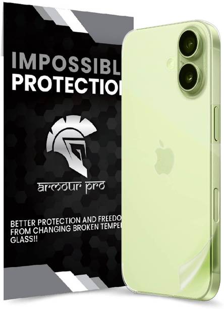 ArmourPro Back Screen Guard for Apple iPhone 17, Apple 17, Clear Back Unbreakable Membrane