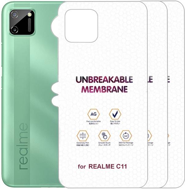 Resolute Back Screen Guard for REALME C11 MATTE BACK MEMBRANE HYDROGEL FILM (PACK OF 3)