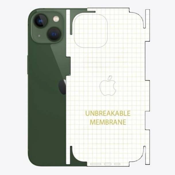 SDH CARE Back Screen Guard for Apple iPhone 13, Matte Transparent Unbreakable Membrane Back & Sides Protector TPU Film Screen Guard ( Not Tempered Glass )
