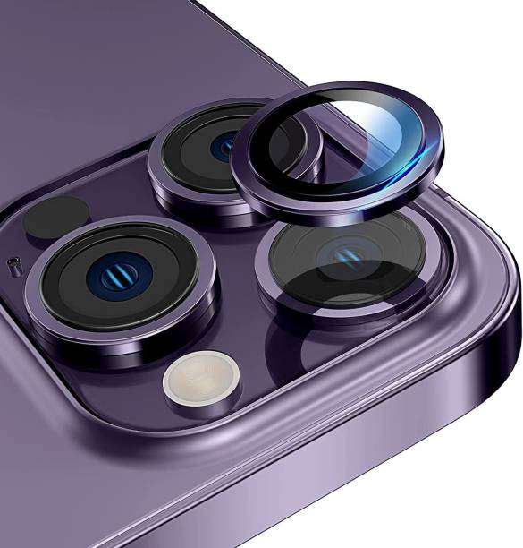 LOWCOST ASM Camera Lens Protector for iPhone 14 Pro Max, iPhone 14 Pro Camera Lens Protector, Keep Original Camera Glass Metal Camera Lens Screen Cover for iPhone 14 Pro Max Purple