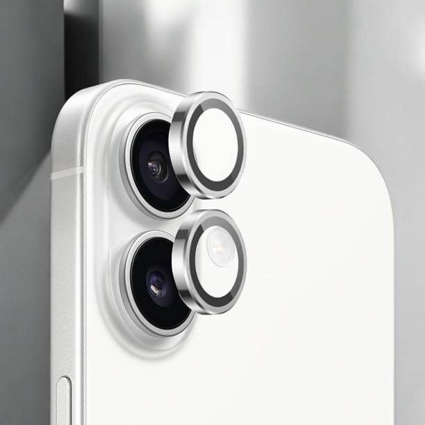 BinkSon Camera Lens Protector for Apple iPhone 16, Silver