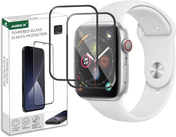 AIBEX Edge To Edge Screen Guard for Apple Watch Series 4, Series 5, 6, Watch SE & Watch SE 2022, 44mm (Transparent) with Edge-to-Edge Full Screen Coverage, Acrylic Shield,