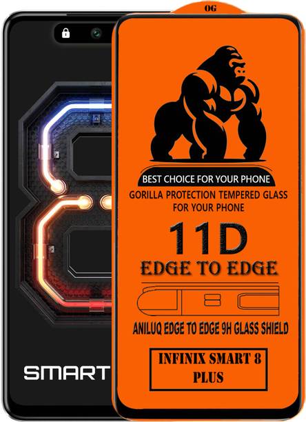 ANILUQ Edge To Edge Screen Guard for INFINIX SMART 8 PLUS