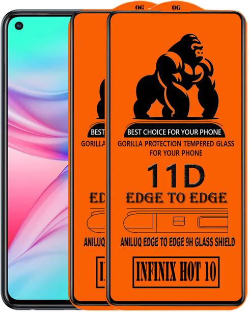 ANILUQ Edge To Edge Screen Guard for INFINIX HOT 10