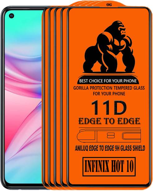 ANILUQ Edge To Edge Screen Guard for INFINIX HOT 10