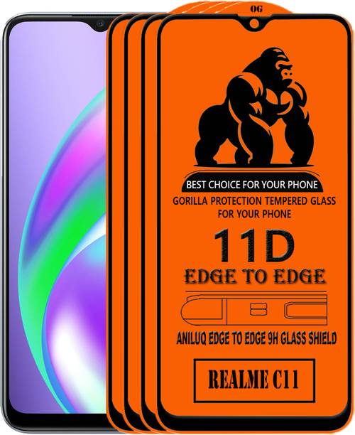 ANILUQ Edge To Edge Screen Guard for REALME C11