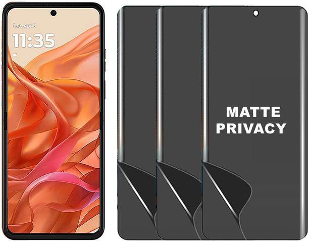 TELESHIELD Edge To Edge Screen Guard for MOTOROLA RAZR 2024 MATTE FINISH PRIVACY EDGE TO EDGE MEMBRANE HYDROGEL FILM SCREEN GUARD