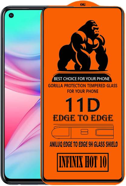 ANILUQ Edge To Edge Screen Guard for INFINIX HOT 10