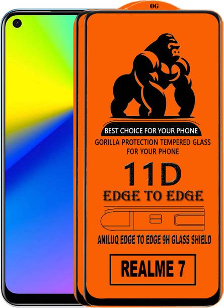ANILUQ Edge To Edge Screen Guard for REALME 7