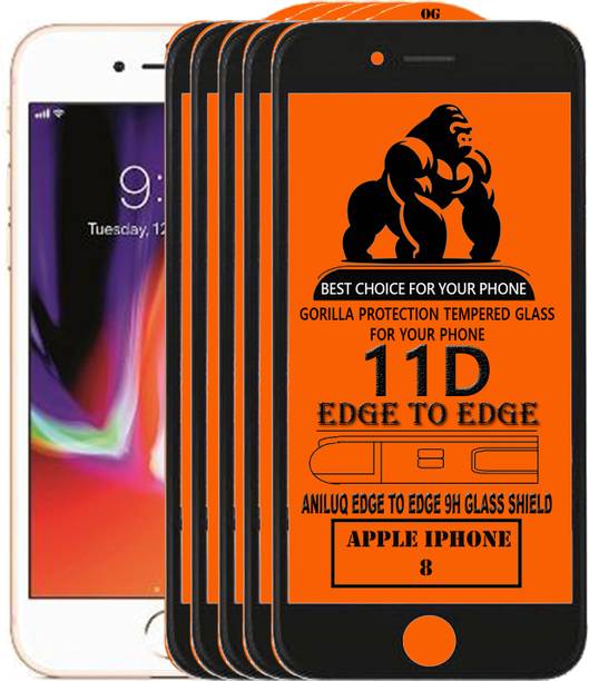 ANILUQ Edge To Edge Screen Guard for Apple iPhone 8