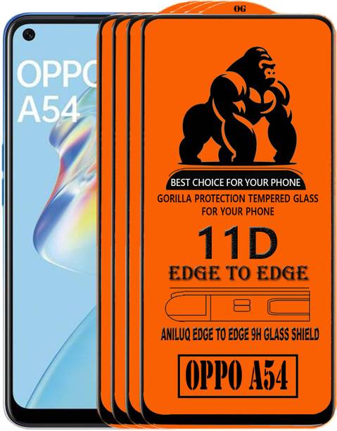 ANILUQ Edge To Edge Screen Guard for OPPO A54