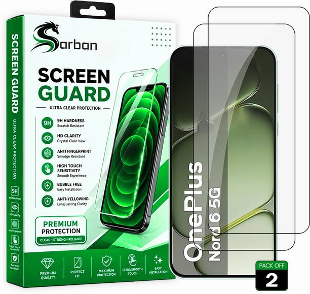 ARBAN Edge To Edge Screen Guard for OnePlus Nord 6 5G | Screen Protector (Nano Tempered Glass) | 9H Hardness | Edge to Edge | Full Coverage | Case Friendly