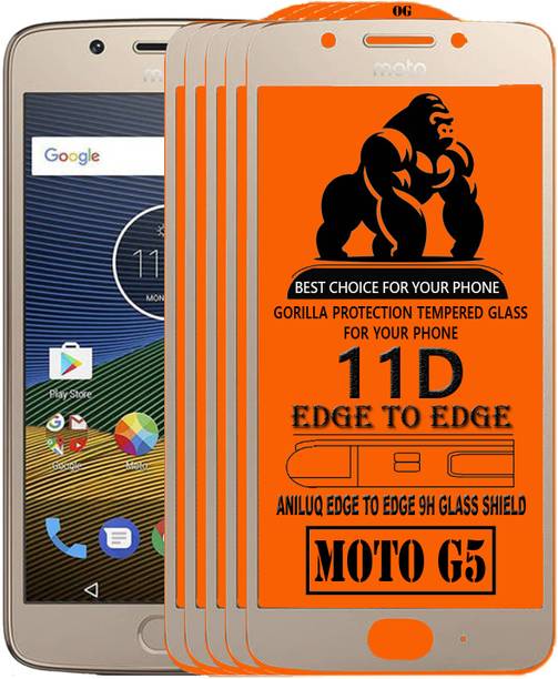 ANILUQ Edge To Edge Screen Guard for Motorola Moto G5