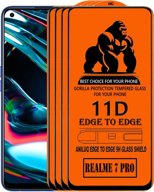 ANILUQ Edge To Edge Screen Guard for REALME 7 PRO
