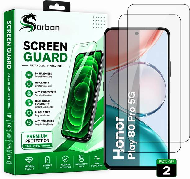 ARBAN Edge To Edge Screen Guard for Honor Play 80 Pro 5G | Screen Protector (Nano Tempered Glass) | 9H Hardness | Edge to Edge | Full Coverage | Case Friendly