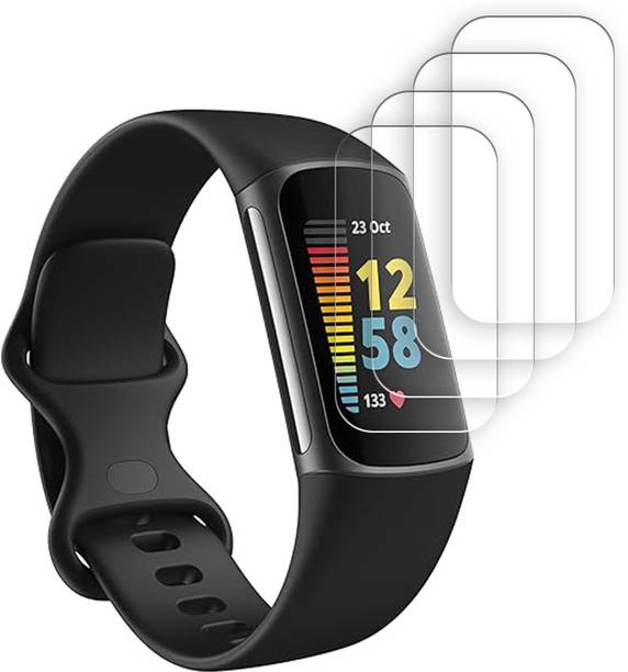 SOMTONE Edge To Edge Screen Guard for Fitbit Charge 5 Health Fitness Tracker 2 inch SMARTWATCH SCREEN GUARD