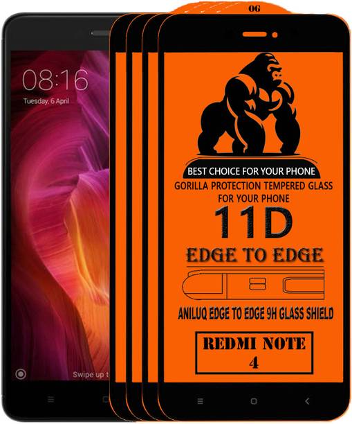 ANILUQ Edge To Edge Screen Guard for Mi Redmi Note 4