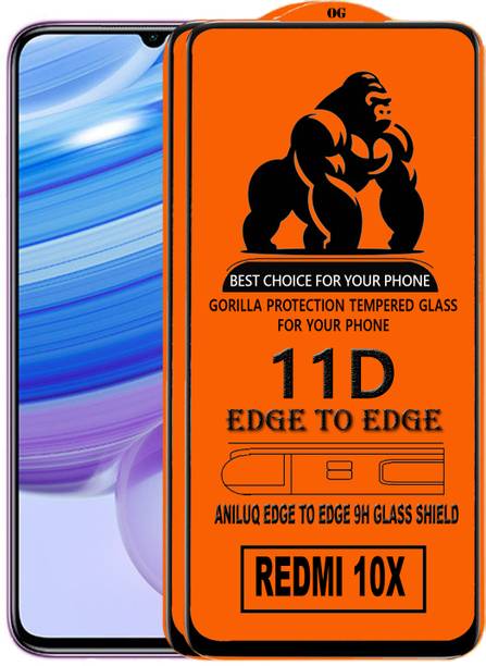 ANILUQ Edge To Edge Screen Guard for REDMI 10X