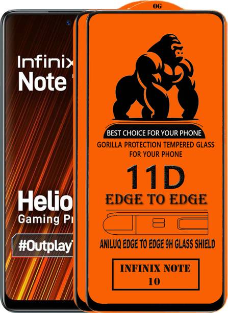 ANILUQ Edge To Edge Screen Guard for INFINIX NOTE 10