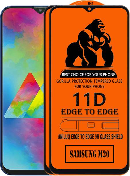 ANILUQ Edge To Edge Screen Guard for Samsung Galaxy M20