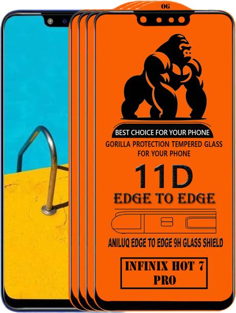 ANILUQ Edge To Edge Screen Guard for Infinix Hot 7 Pro