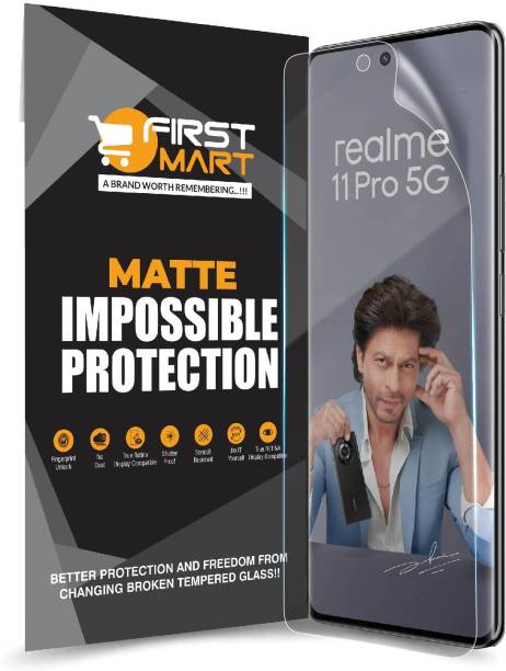 FIRST MART Edge To Edge Screen Guard for Realme 11 Pro 5G, Realme 11 Pro Plus 5G, Realme Narzo 60 Pro 5G, Realme 11 Pro, ( Not a Tempered Glass, it’s a Matte Nano Fiber Guard)