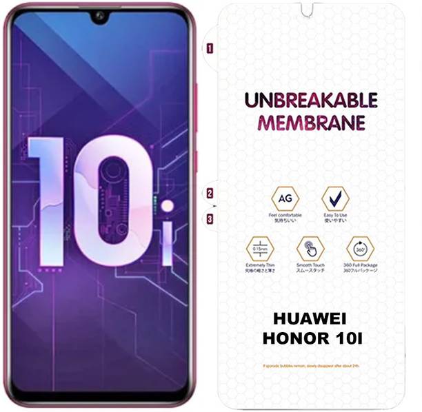 TELESHIELD Edge To Edge Screen Guard for HUAWEI HONOR 10I MATTE FRONT MEMBRANE HYDROGEL FILM MEMBRANE SCREEN GUARD | ANTI-FINGERPRINT | ANTI GLARE | MATTE FINISH MEMBRANE WITH INSTALLATION KIT (PACK OF 1)