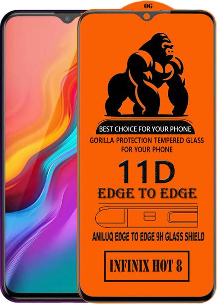 ANILUQ Edge To Edge Screen Guard for Infinix Hot 8