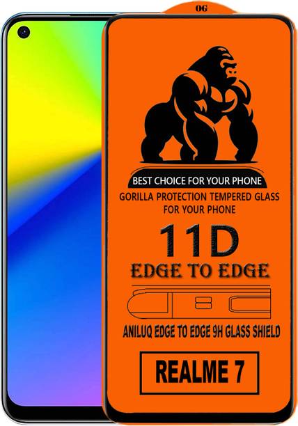 ANILUQ Edge To Edge Screen Guard for REALME 7